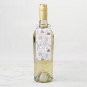 Cosy Zuhause Christmas Pink ID985 Flaschenanhänger (Auf Flasche)