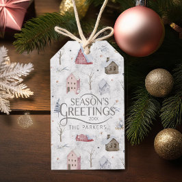 Cosy Zuhause Christmas Pink ID985 Geschenkanhänger