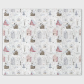 Cosy Zuhause Christmas Pink ID985 Geschenkpapier (Flach)