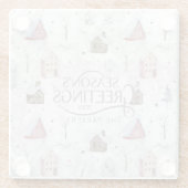 Cosy Zuhause Christmas Pink ID985 Glasuntersetzer (Rückseite)