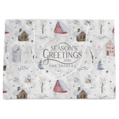 Cosy Zuhause Christmas Pink ID985 Große Geschenktüte (Vorderseite)