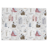 Cosy Zuhause Christmas Pink ID985 Große Geschenktüte (Rückseite)