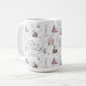 Cosy Zuhause Christmas Pink ID985 Kaffeetasse (Vorderseite Links)