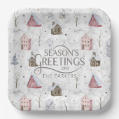 Cosy Zuhause Christmas Pink ID985 Pappteller (Vorderseite)