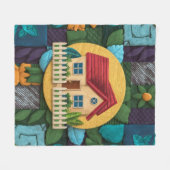 Cosy Zuhause Haven Fleecedecke (Vorderseite (Horizontal))
