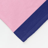 Cot Candy Pink Navy Blue Team Jersey Preppy Strip Fleecedecke (Ecke)