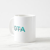 COTA Personalisierter Name Kaffeetasse (Vorderseite Links)