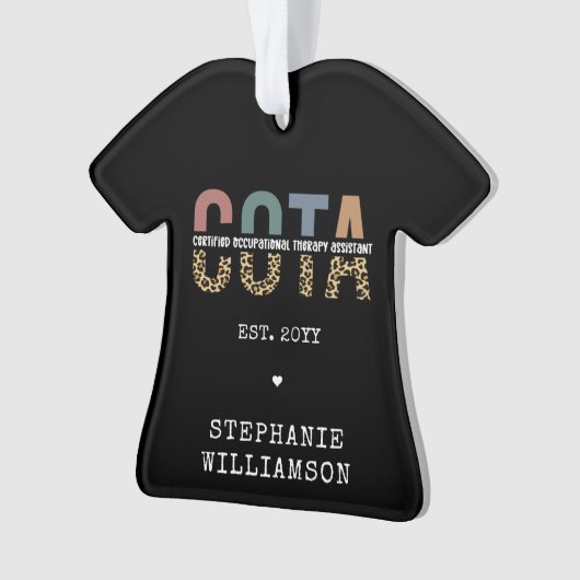 COTA-zertifizierter Assistent für Arbeitstherapie Ornament (Vorderseite)