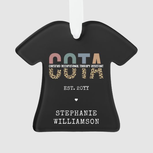 COTA-zertifizierter Assistent für Arbeitstherapie Ornament (Rückseite)