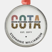 COTA-zertifizierter Assistent für Arbeitstherapie Ornament Aus Metall (Vorne)