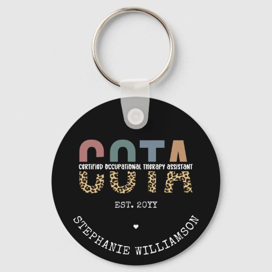 COTA-zertifizierter Assistent für Arbeitstherapie Schlüsselanhänger (Vorderseite)