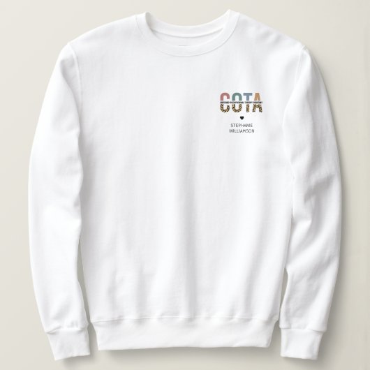 COTA-zertifizierter Assistent für Arbeitstherapie Sweatshirt (Design vorne)