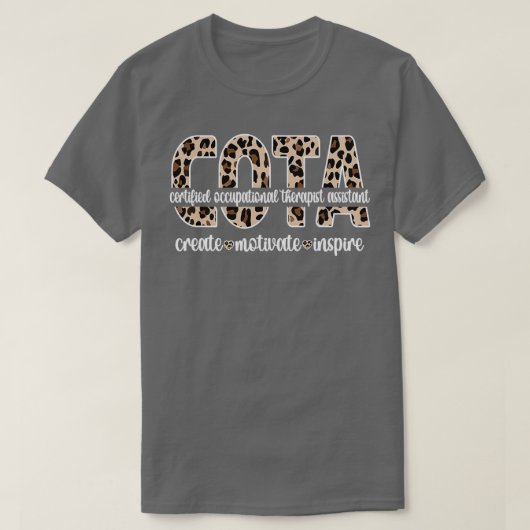 COTA zertifizierter Mitarbeiter für Arbeitstherapi T-Shirt (Design vorne)