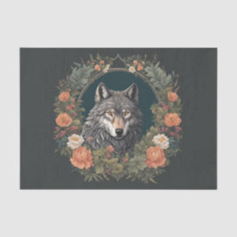 Cotagecore Wolf Decoupage Seidenpapier