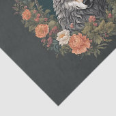 Cotagecore Wolf Decoupage Seidenpapier (Ausschnitt)