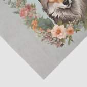 Cotagecore Wolf Decoupage Seidenpapier (Ausschnitt)