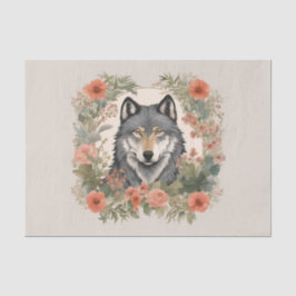 Cotagecore Wolf Decoupage Seidenpapier
