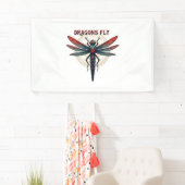 Cotattcore Aesthetic Dragonfly Mushroom Witchy Fl Banner (Insitu)