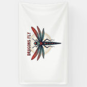 Cotattcore Aesthetic Dragonfly Mushroom Witchy Fl Banner (Vertikal)