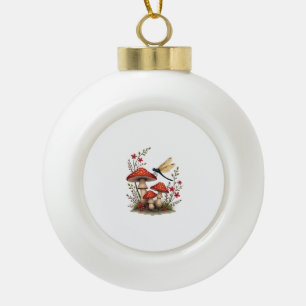 Cotattcore Aesthetic Dragonfly Mushroom Witchy Fl Keramik Kugel-Ornament