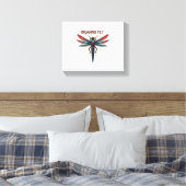 Cotattcore Aesthetic Dragonfly Mushroom Witchy Fl Leinwanddruck (Insitu (Schlafzimmer))