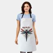 Cotattcore Aesthetic Dragonfly Mushroom Witchy Fl Schürze (Getragen)