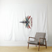 Cotattcore Aesthetic Dragonfly Mushroom Witchy Fl Wandteppich (Beispiel (Horizontal))