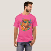 Cotattcore Ästhetische Sonnenbrille Capybara Funny T-Shirt (Vorne ganz)