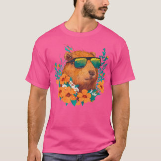 Cotattcore Ästhetische Sonnenbrille Capybara Funny T-Shirt