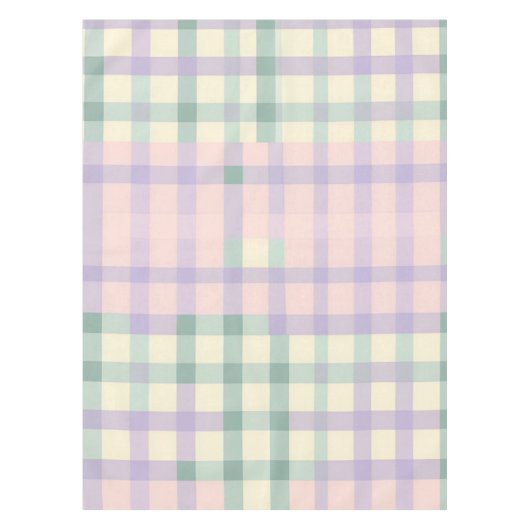 Cotattcore Buffalo Kariert Pastell Frühlingsspeise Tischdecke (Vorderseite)