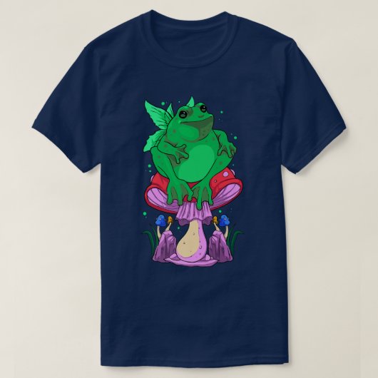 Cotattcore Frog Fairy Mushroom ästhetische Fairyco T-Shirt (Design vorne)