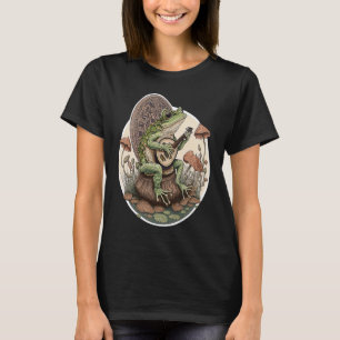 Cotattcore Frosch spielt sein Banjo T-Shirt