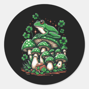 Cotattcore Froschästhesie unter Pilz St Patri Runder Aufkleber