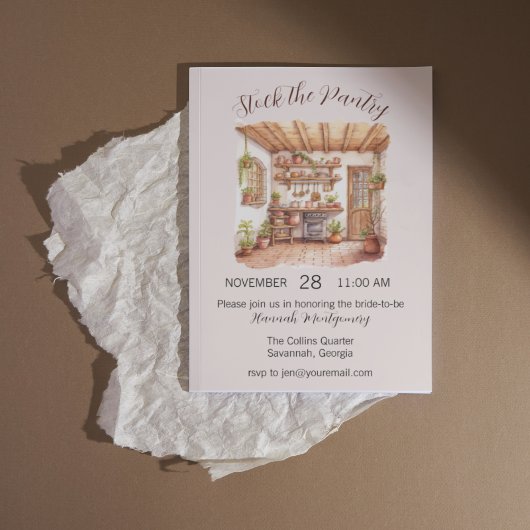 Cotattcore Kitchen Bridal Dusche Einladung