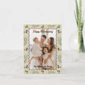 Cotattcore Rustic Vibes Erntedank personalisieren Karte (Vorderseite)