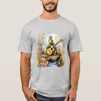 Cotattcore Turtle Playing Guitar T-Shirt