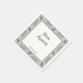 Cotattecore Aesthetic Café Corporate Personalize Serviette (Ecke)