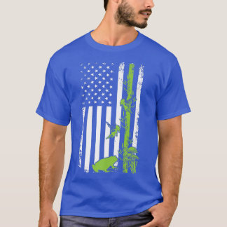 Cotattecore Aesthetic US American Flag Frog Mushro T-Shirt