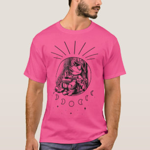 Cotattecore Ästhetischer Frosch Pilz spielen Banjo T-Shirt