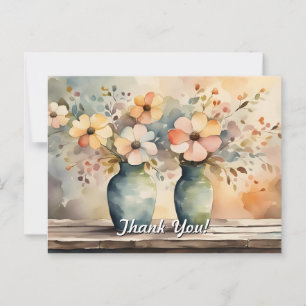 Cotattecore Bouquets Vielen Dank Postkarte