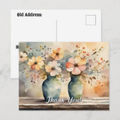 Cotattecore Bouquets Vielen Dank Postkarte (Vorne/Hinten)