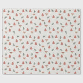 Cotattecore Dekoration Mushroom-Muster Geschenk Geschenkpapier (Flach)