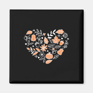 Cotattecore Herbst Herbst Leaves Herz Gestaltungsf Magnet