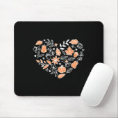 Cotattecore Herbst Herbst Leaves Herz Gestaltungsf Mousepad (Mit Mouse)