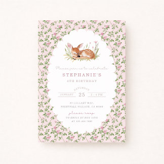 Cotattecore Little Fawn Woodland Geburtstag Ankündigung