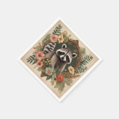 Cotattecore Raccoon Throw Kissen Serviette (Ecke)