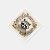 Cotattecore Raccoon Throw Kissen Serviette (Ecke)