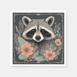 Cotattecore Raccoon Throw Kissen Serviette