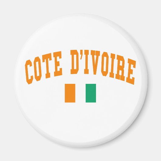 Cote D&Apos;Ivoire Style Magnet (Vorne)