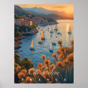 Côte d’Azur, Frankreich Poster